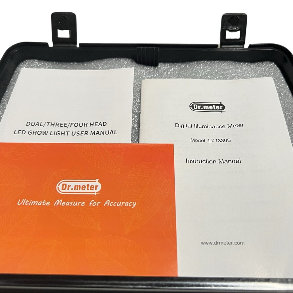 LIKE NEW - Dr. Meter Digital Plant Light Meter with Hard Case - Model LX1330B - Picture 3 of 6